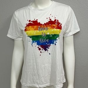 NWOT Pride “Love is Love” t-shirt